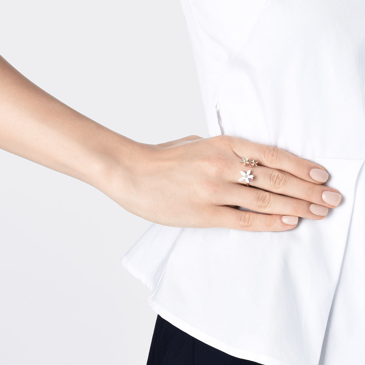 The Art of Romance' 18K Rose Gold Diamond Ring