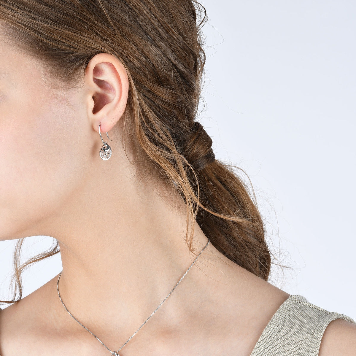 950 Platinum Butterfly Earrings