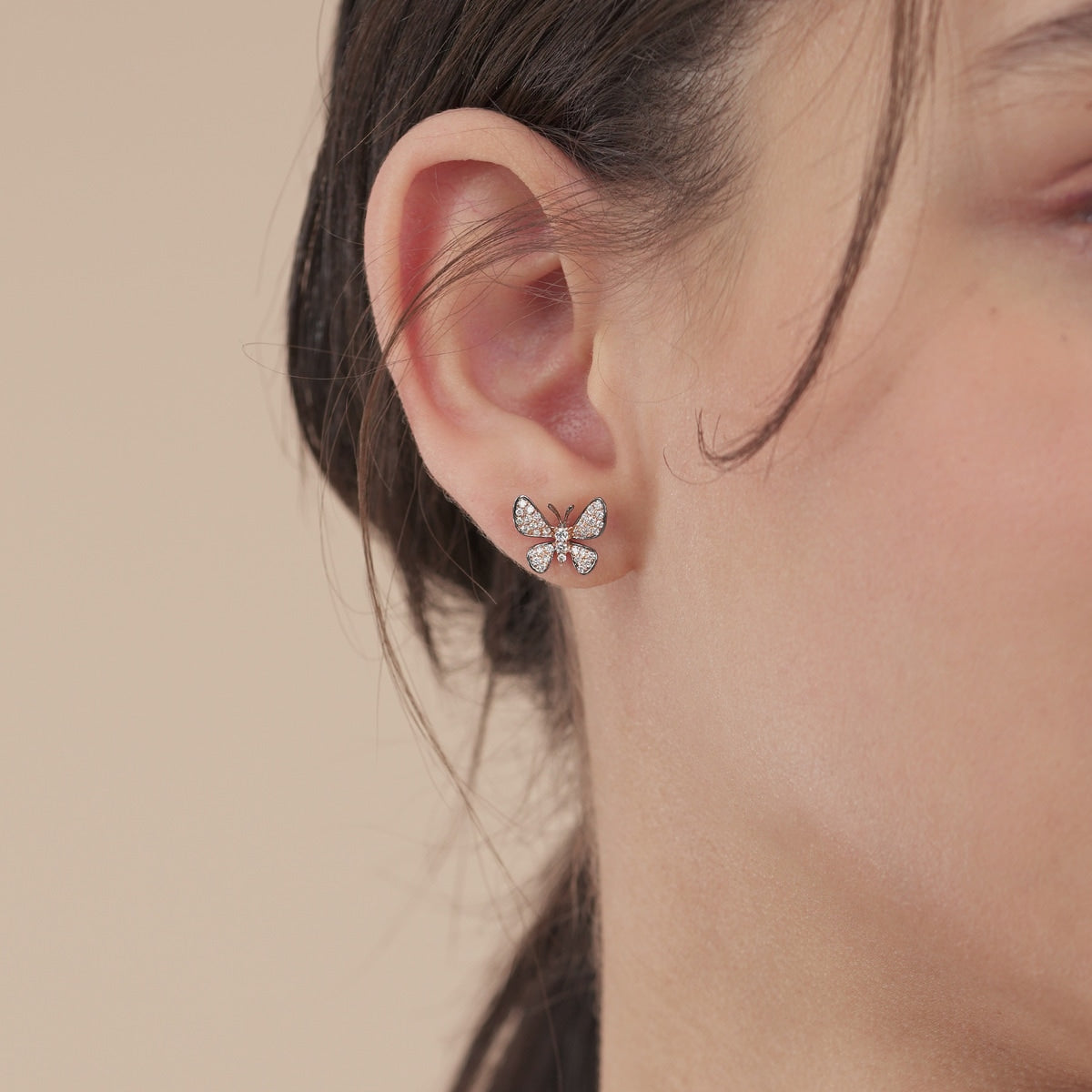 18K/750 Gold (Multi-coloured) Diamond Single Earring