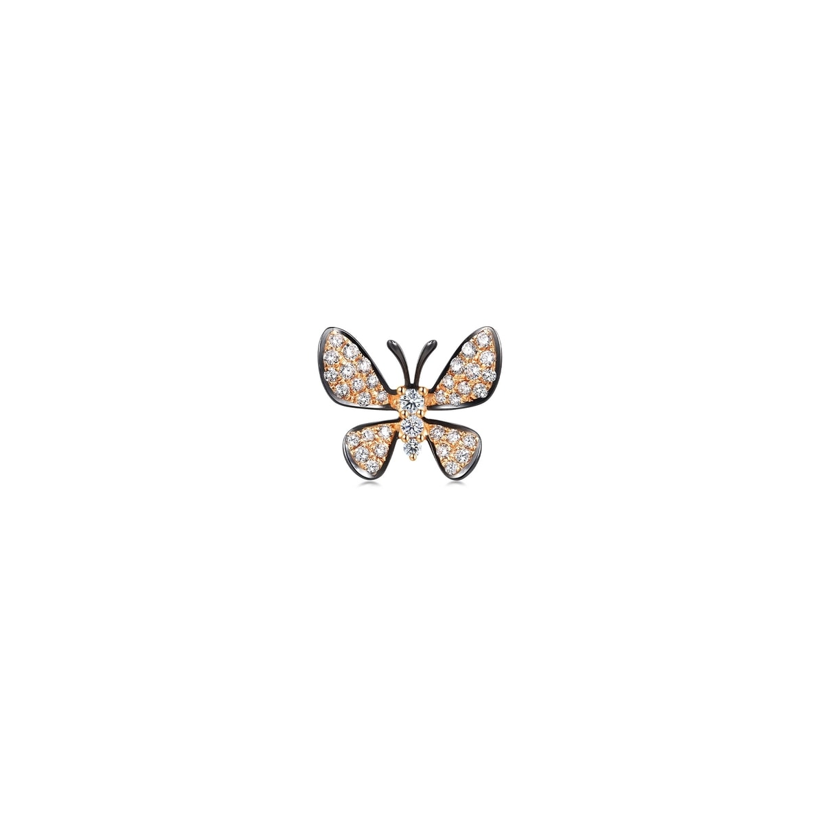 18K/750 Gold (Multi-coloured) Diamond Single Earring