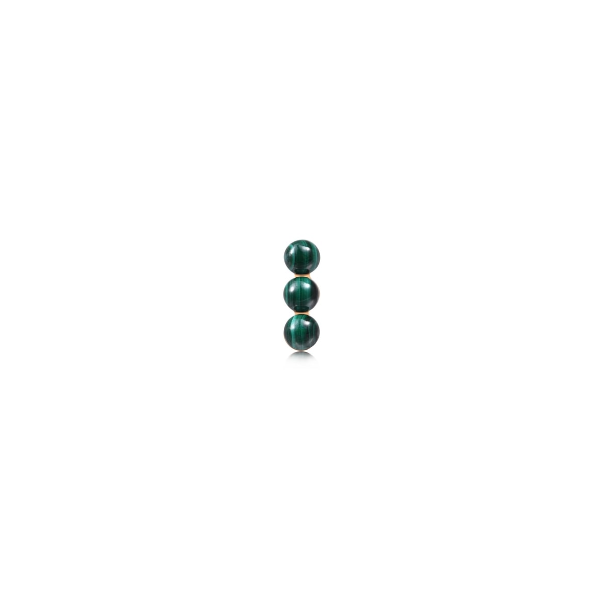 Cosmos' 18K Rose Gold Malachite Single Earring