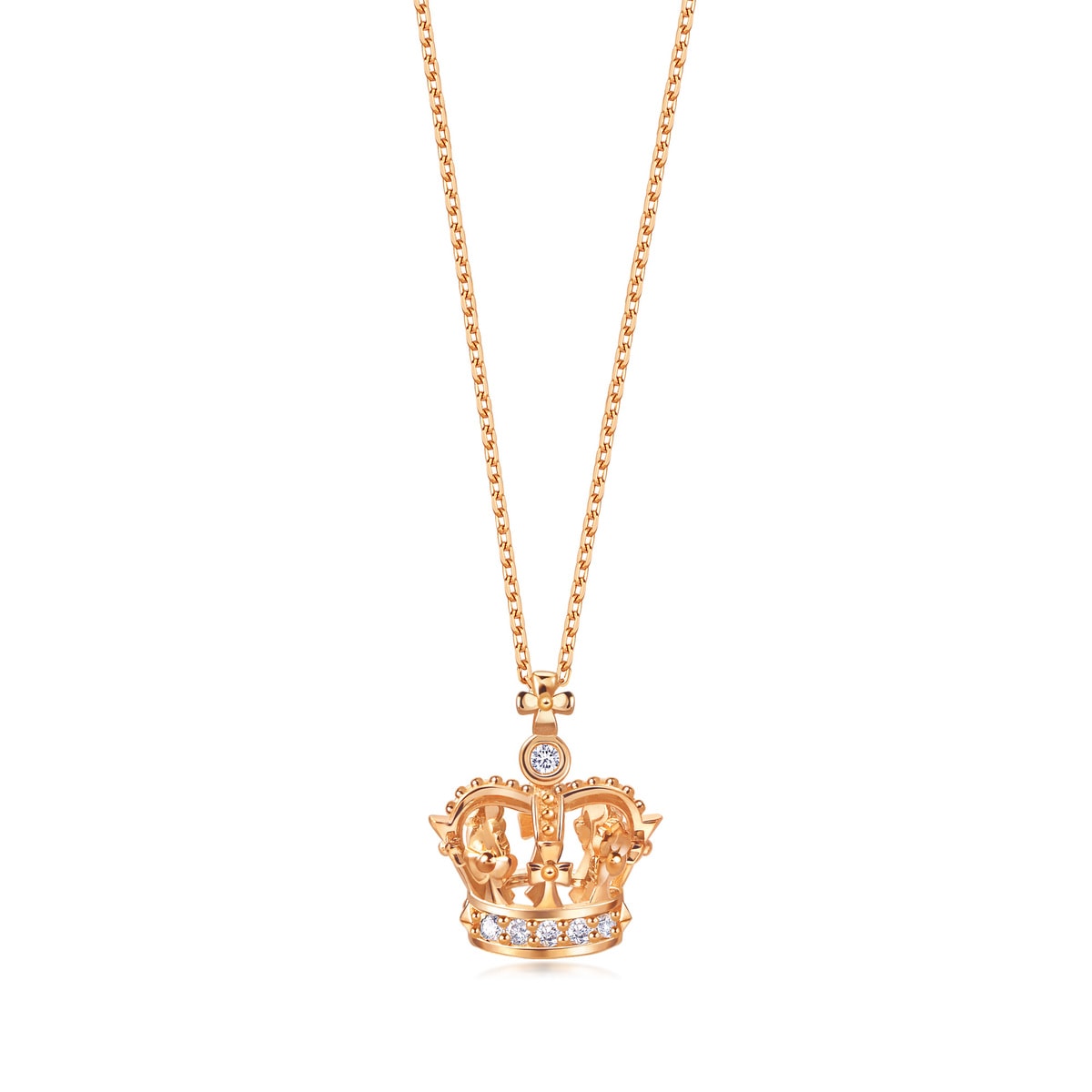 the-art-of-romance-18k-red-gold-crown-necklace-chow-sang-sang