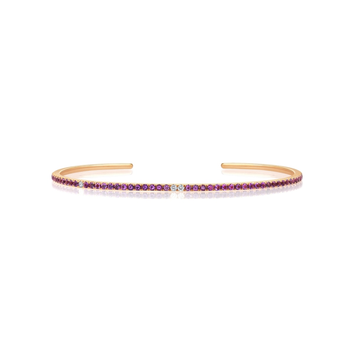 Timeless' 18K Rose Gold Amethyst Bangle