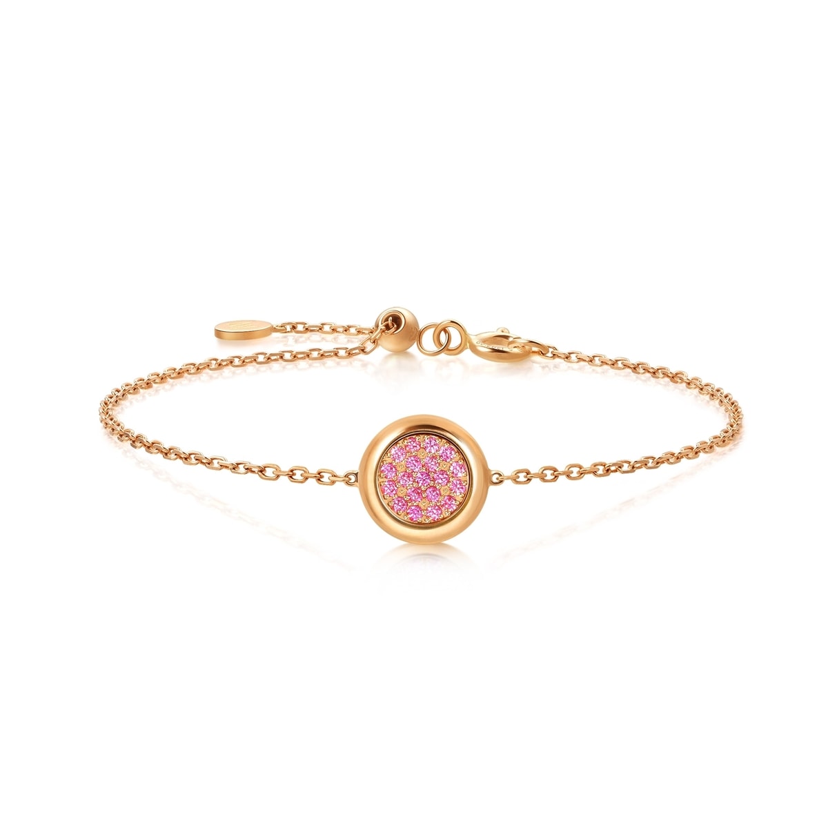 Timeless' 18K Rose Gold Pink Sapphire Bracelet