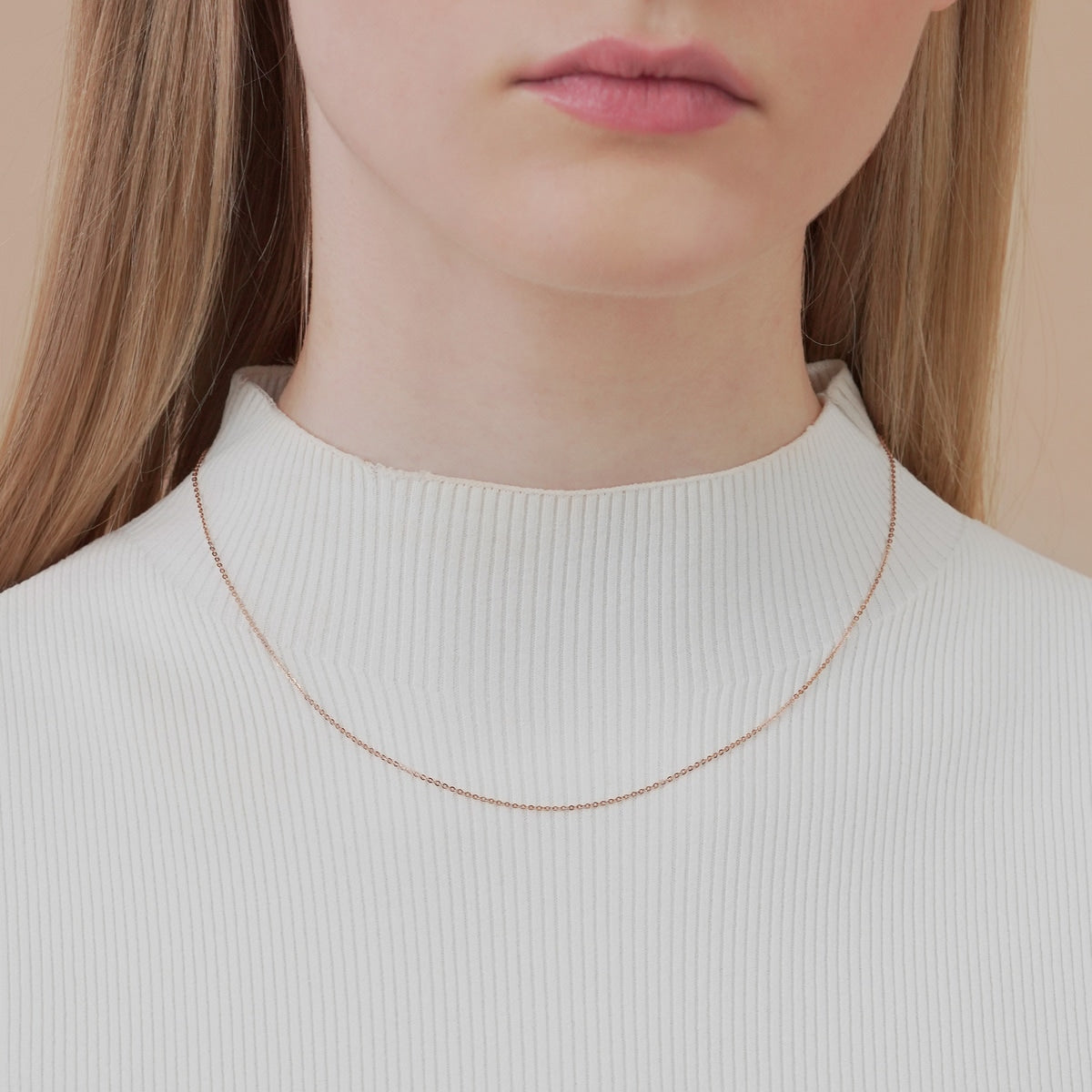 EMPHASIS 'EMP Machinery Chain' 18K Rose Gold Necklace