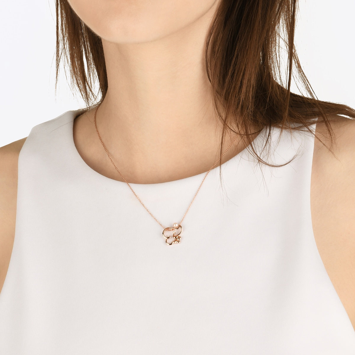 18K Rose Gold Akoya Pearl Necklace