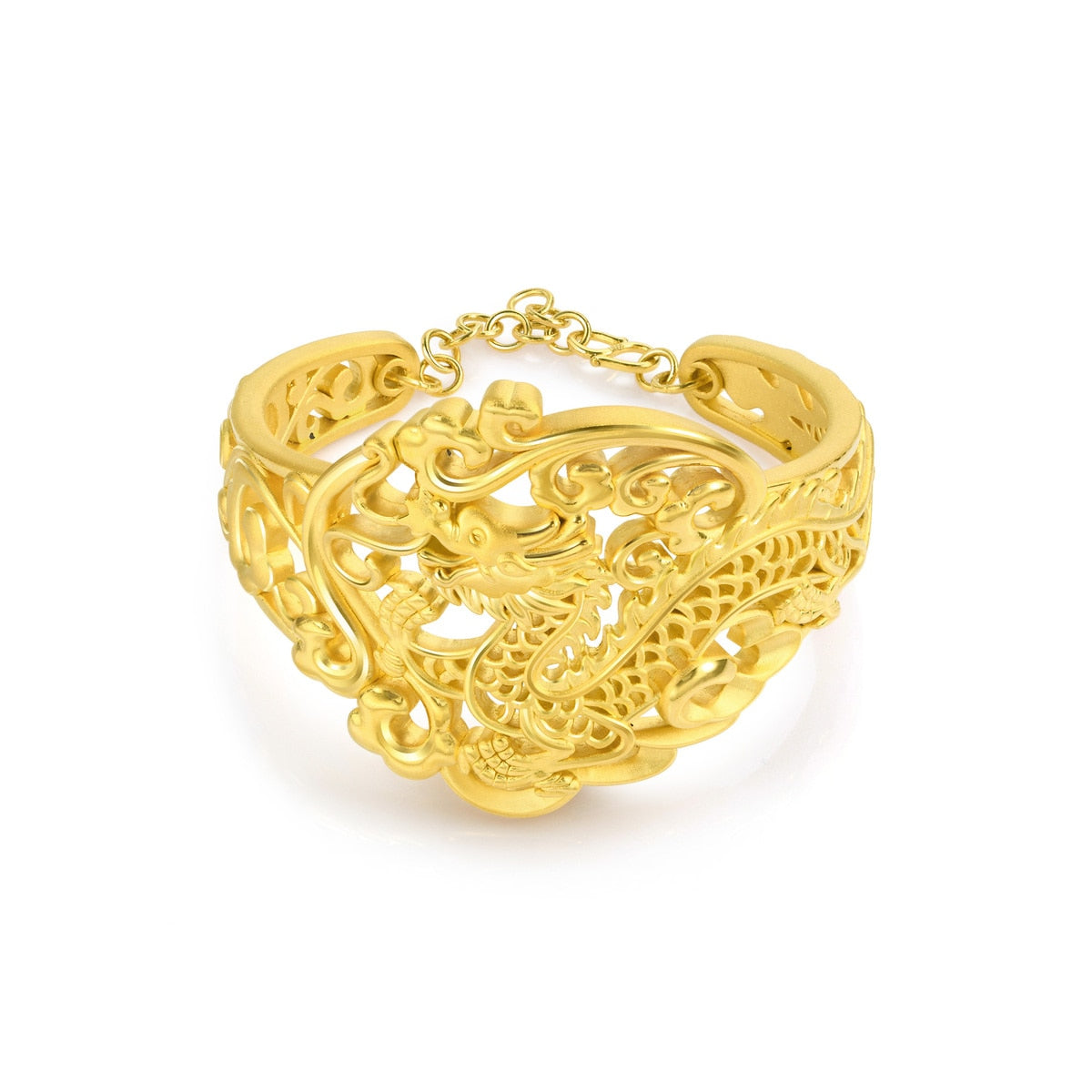 Dragon & Phoenix' 999.9 Gold Bangle