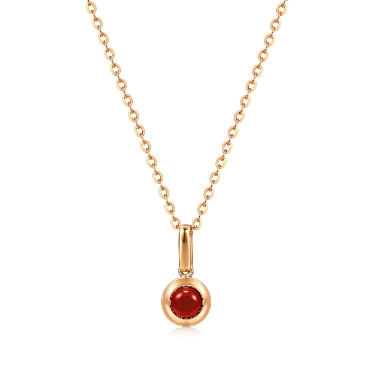 Timeless' 18K Rose Gold Chalcedony Pendant