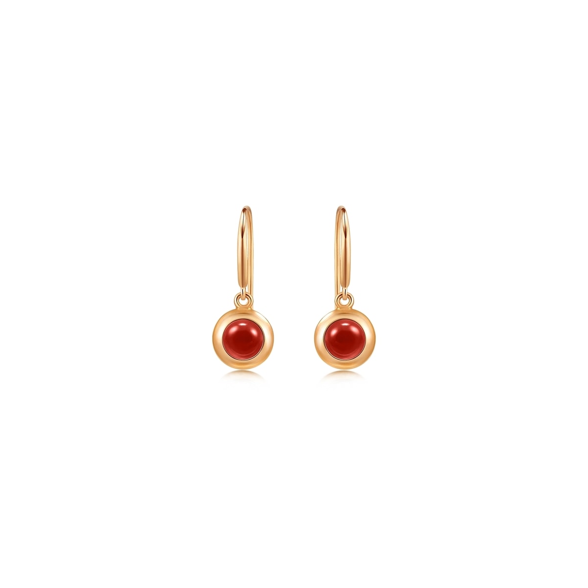 Timeless' 18K Rose Gold Chalcedony Earrings