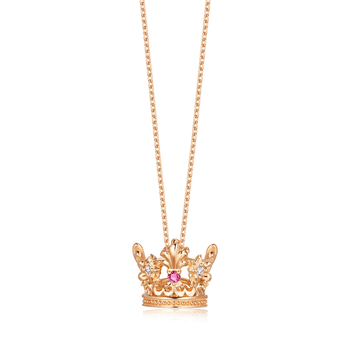 18K/750 Gold (Rose) Ruby Necklace