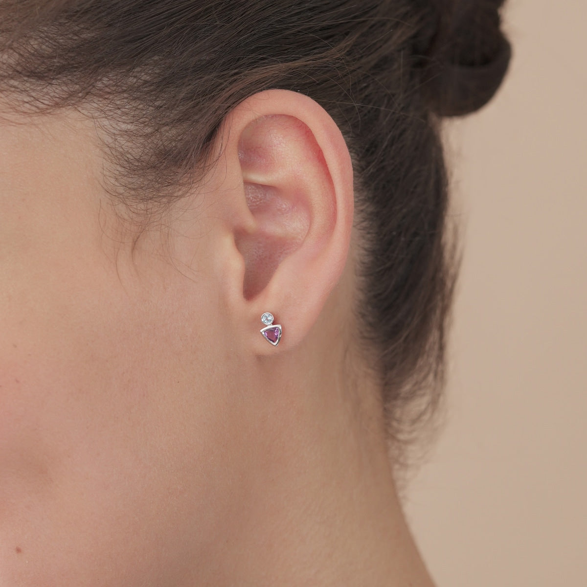 Form'18K White Gold Amethyst Single Earring
