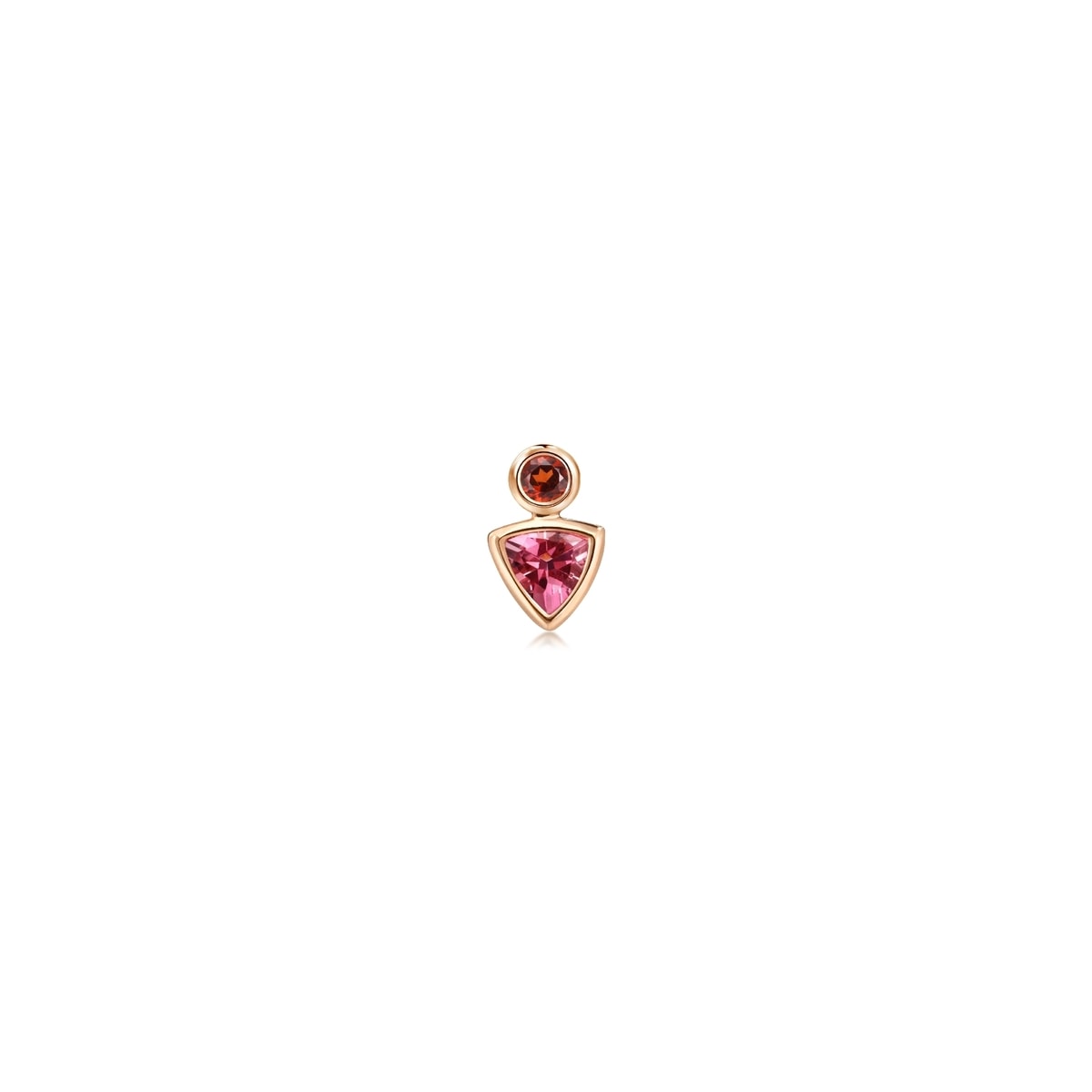 Form'18K Red Gold Pink Tourmaline Single Earring