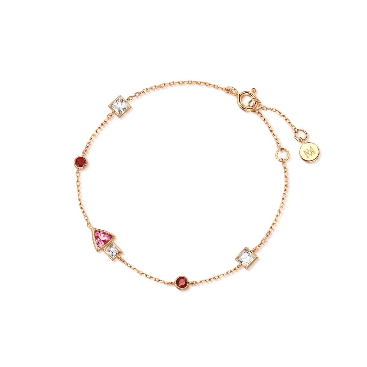 Form' 18K Rose Gold Pink Tourmaline Bracelet