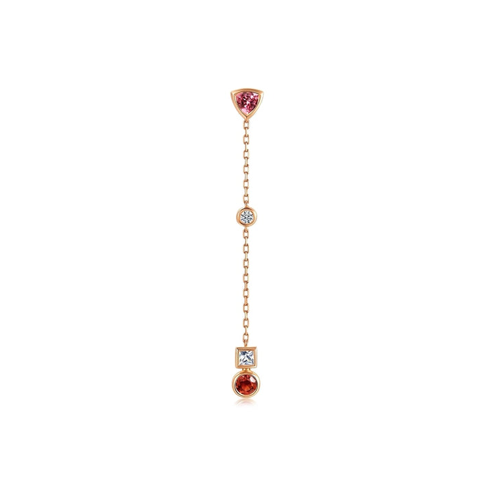 form-rose-gold-pink-tourmaline-single-earring-chow-sang-sang
