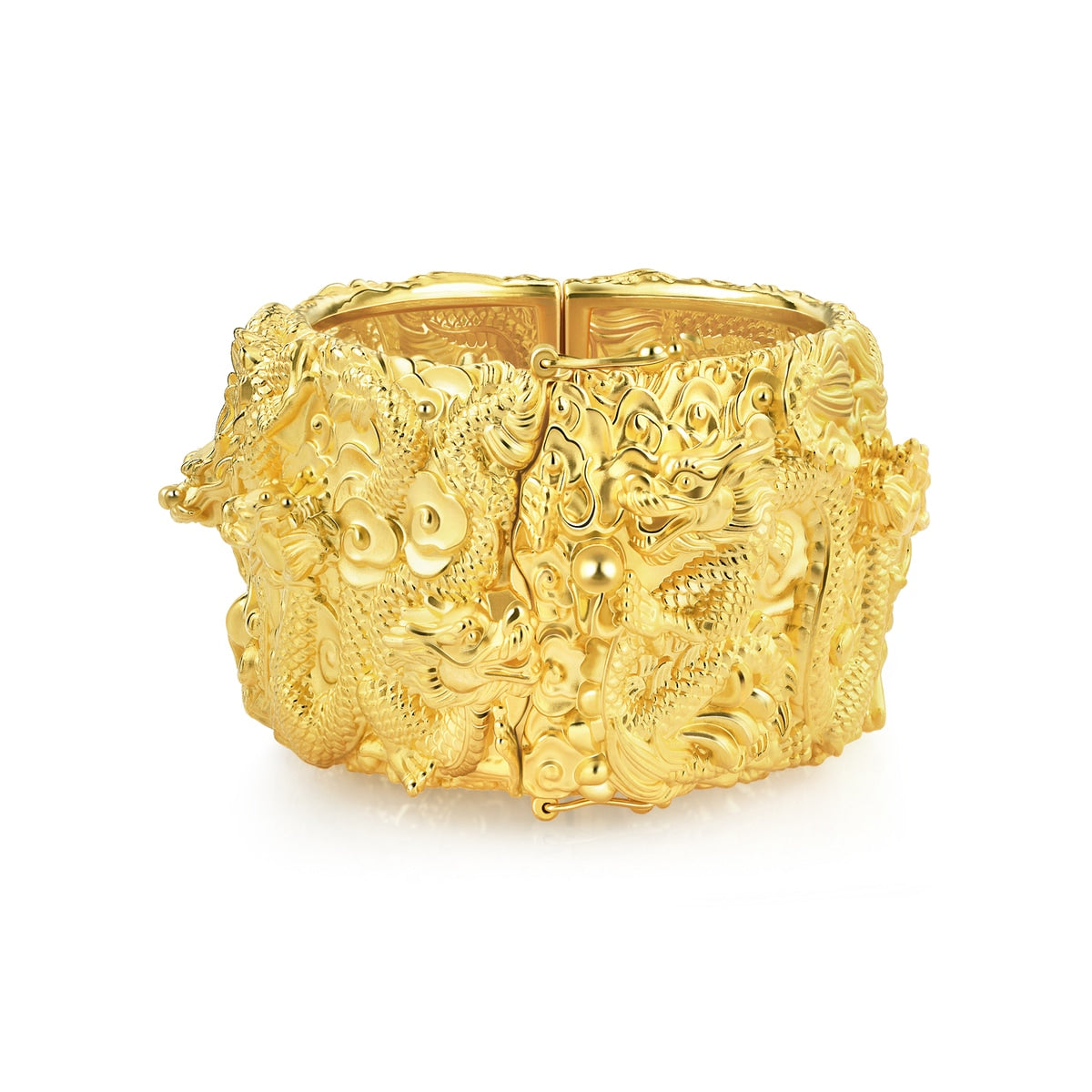 Dragon & Phoenix' 999.9 Gold Bangle