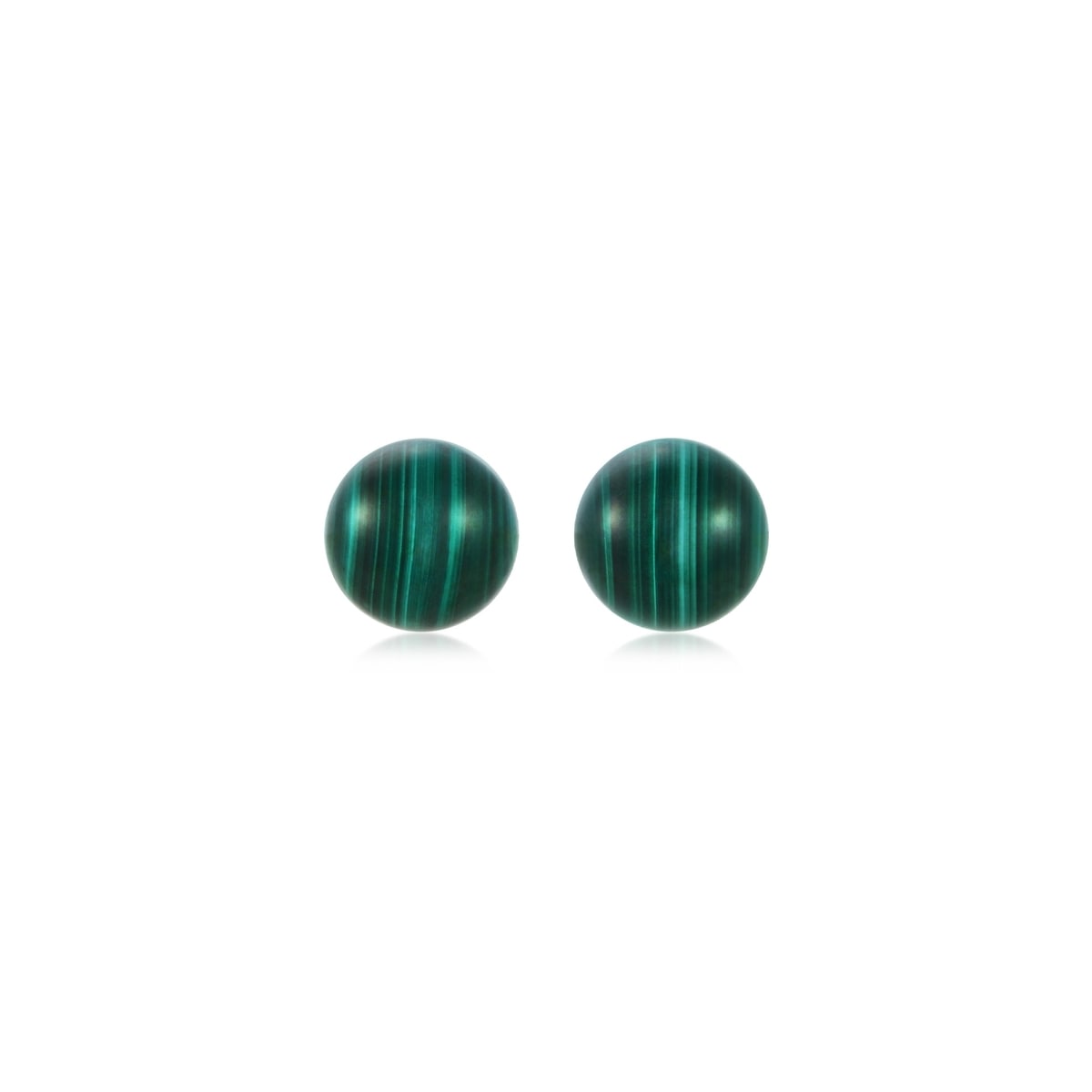 18K/750 Gold (Rose) Malachite Earrings