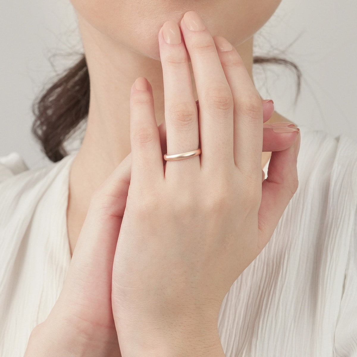 Entwine' 18K Gold & 950 Platinum Ring (Lady's style)