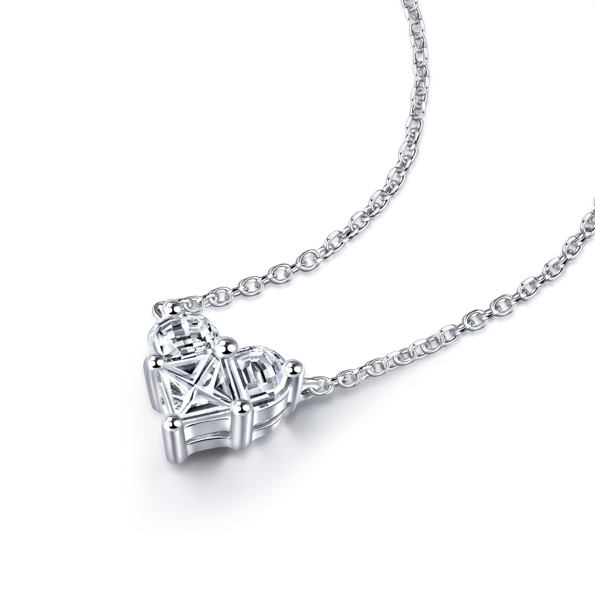 18K White Gold Diamond Necklace