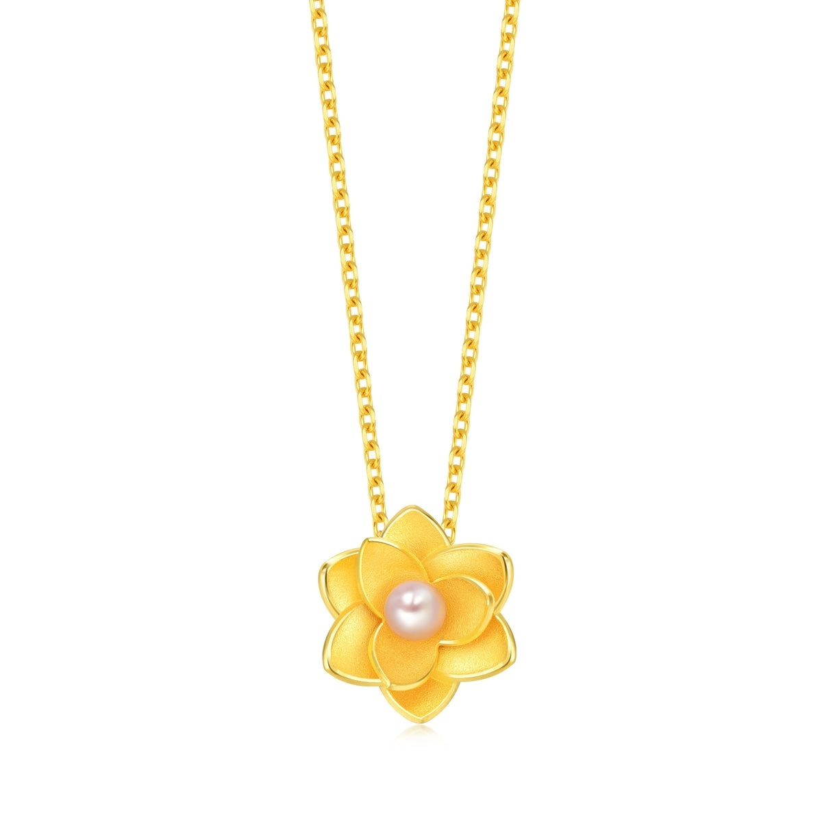 Floral' 999.9 Gold Pendant