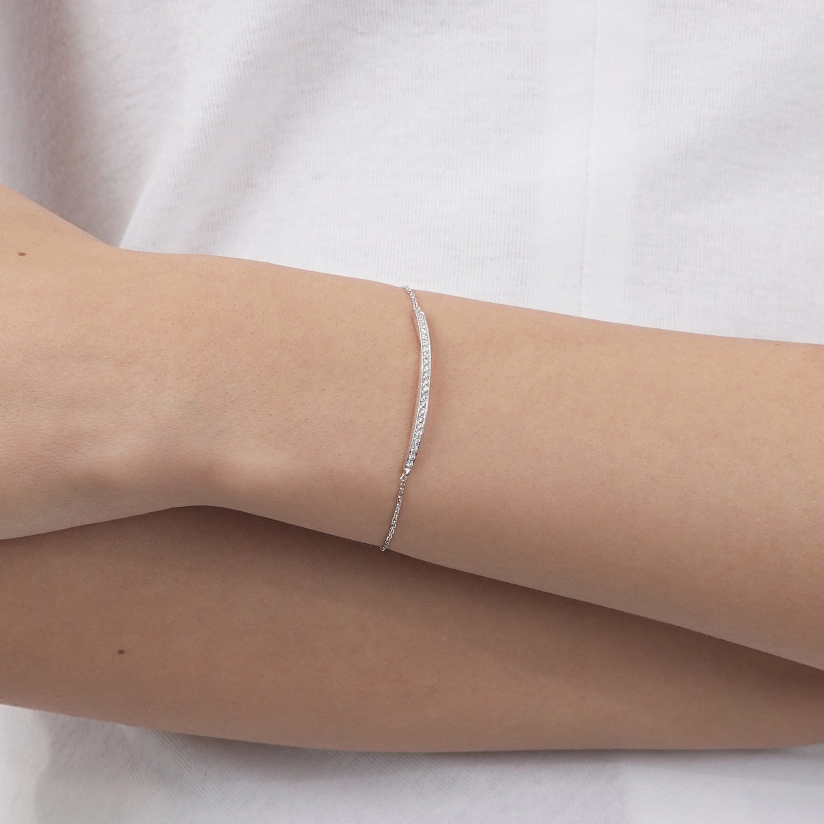 Timeless' 18K White Gold Diamond Bracelet