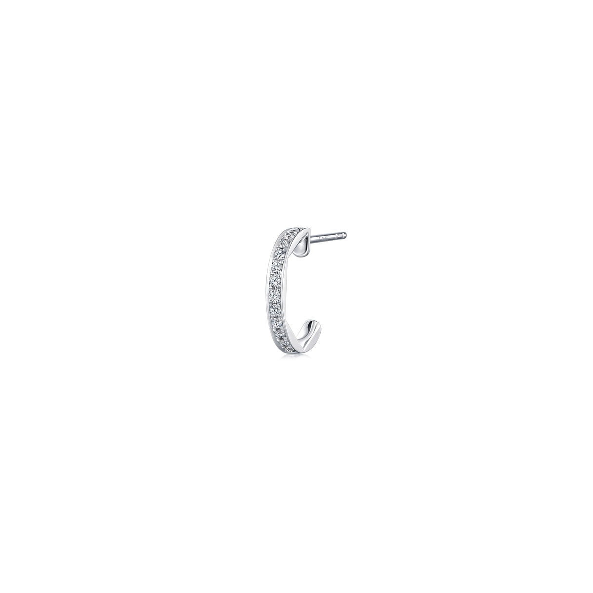 18K/750 Gold (White) Diamond Single Earring