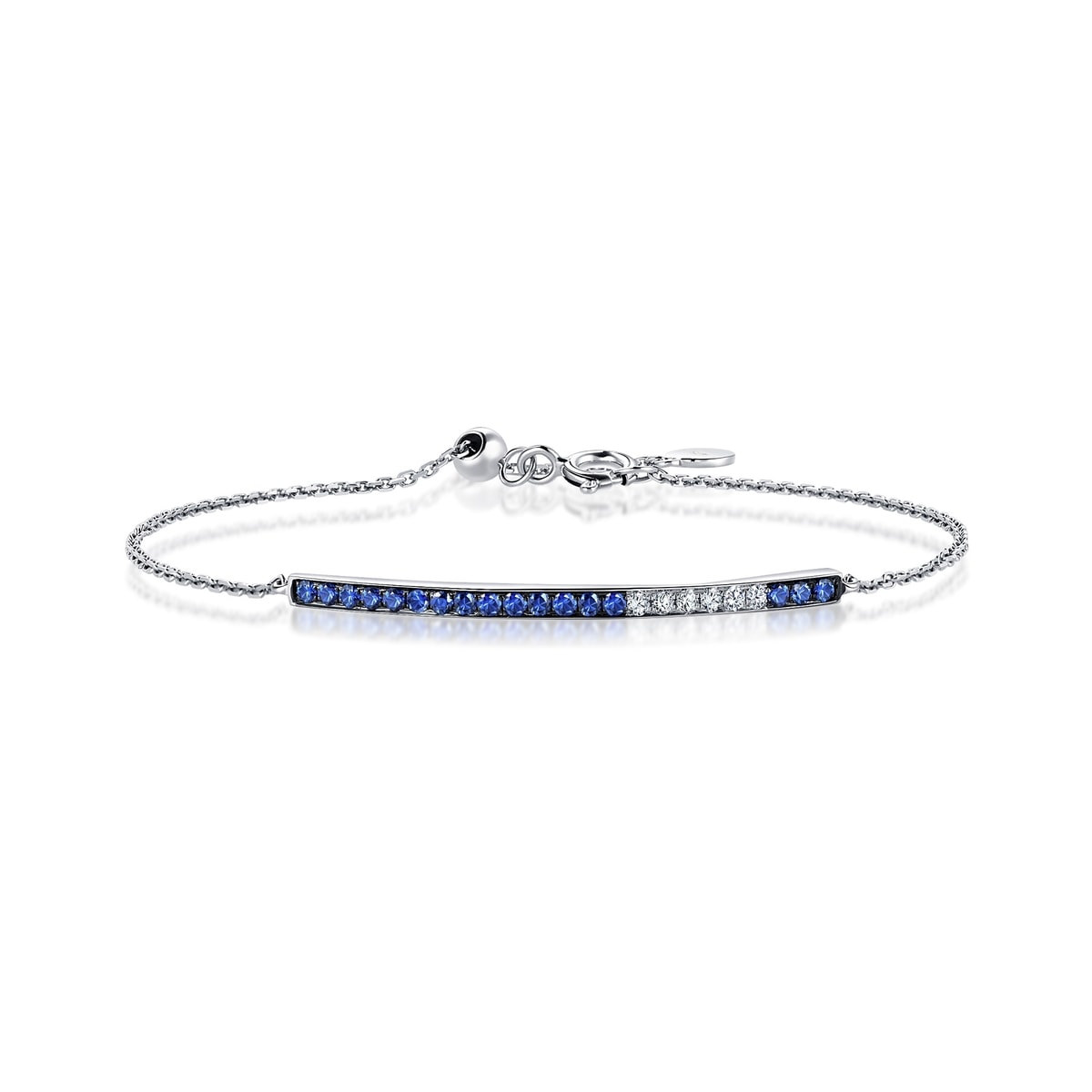 Timeless' 18K White & Black Gold Sapphire Bracelet