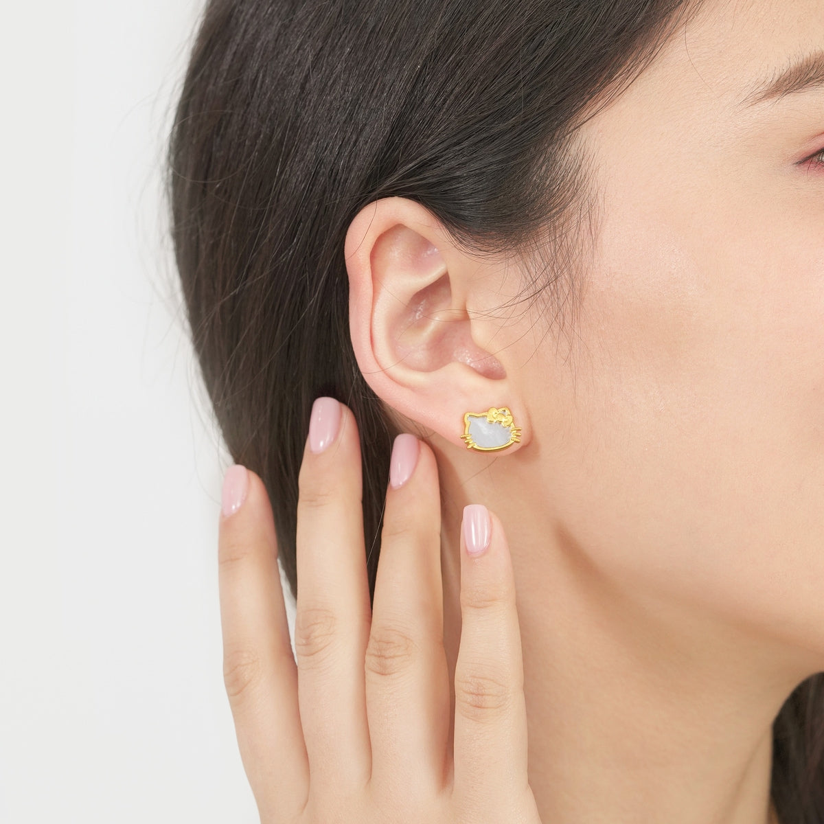 Hello Kitty' 999.9 Gold Single Earring