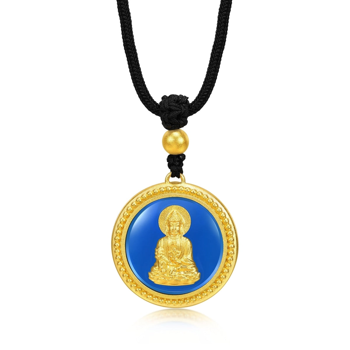Fate with Buddha' 999.9 Gold Necklace