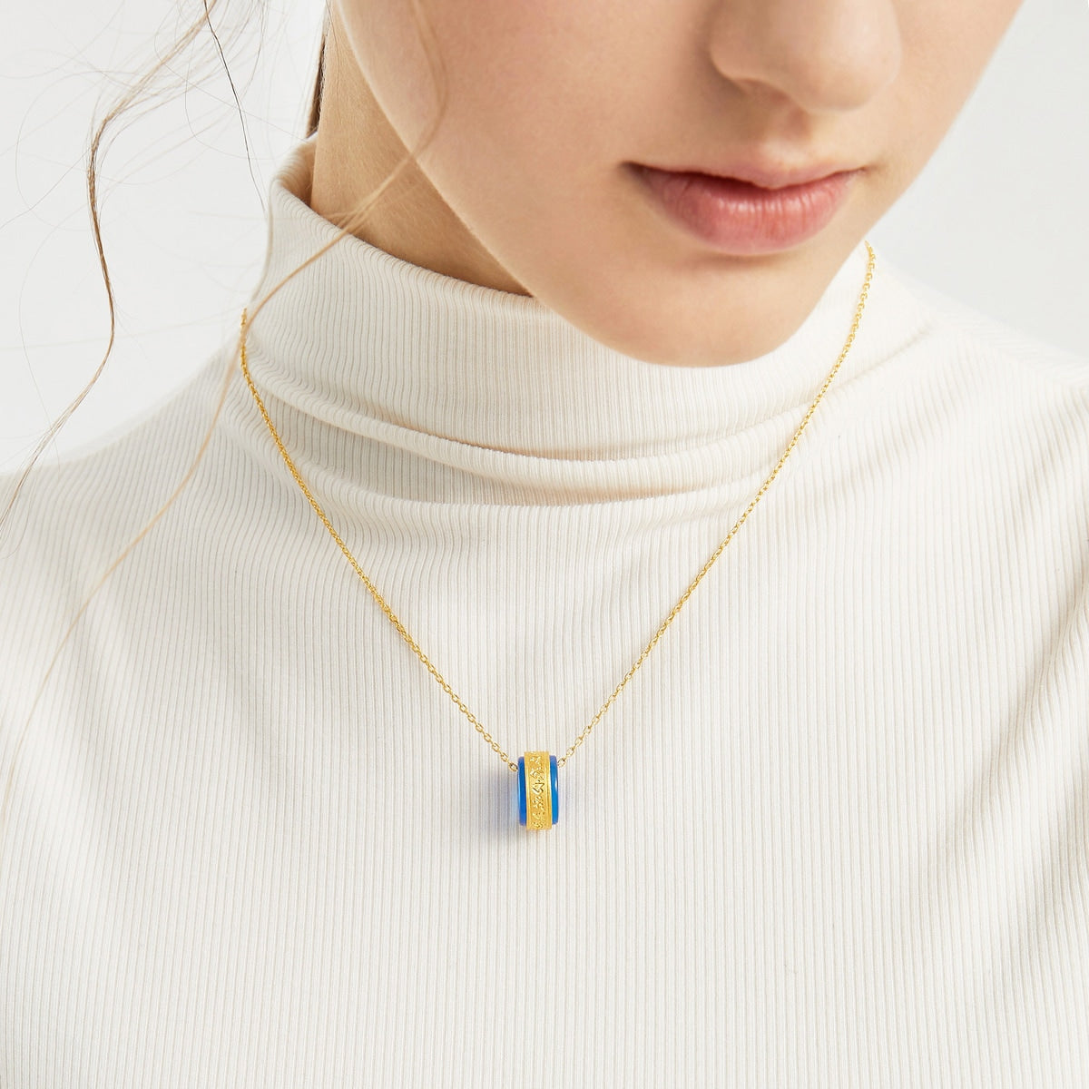 Fate with Buddha' 999.9 Gold Pendant