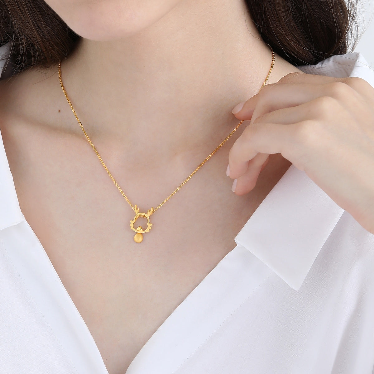 New Year & Chinese Zodiac' 999.9 Gold Dragon Pendant