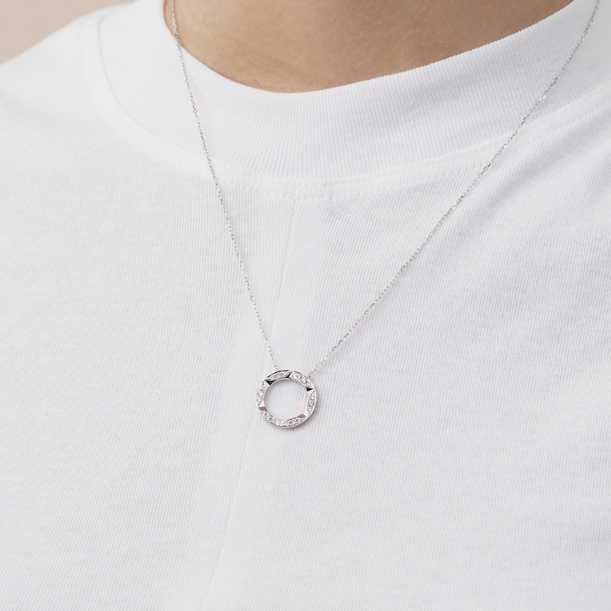 Timeless' 18K White Gold Diamond Necklace