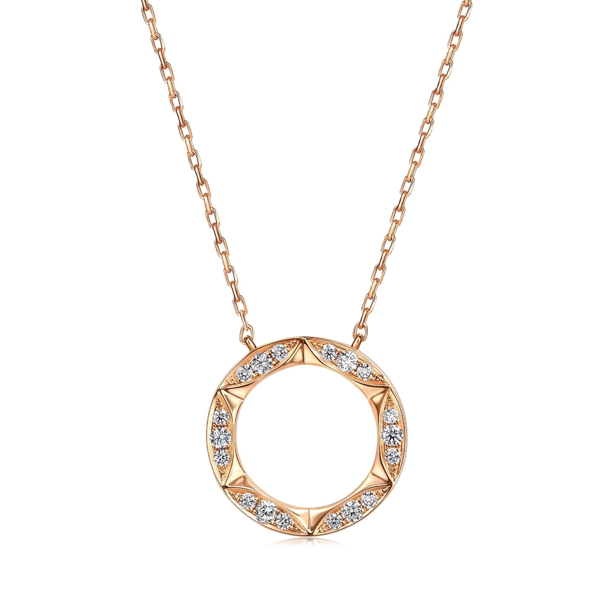Timeless' 18K Rose Gold Diamond Necklace