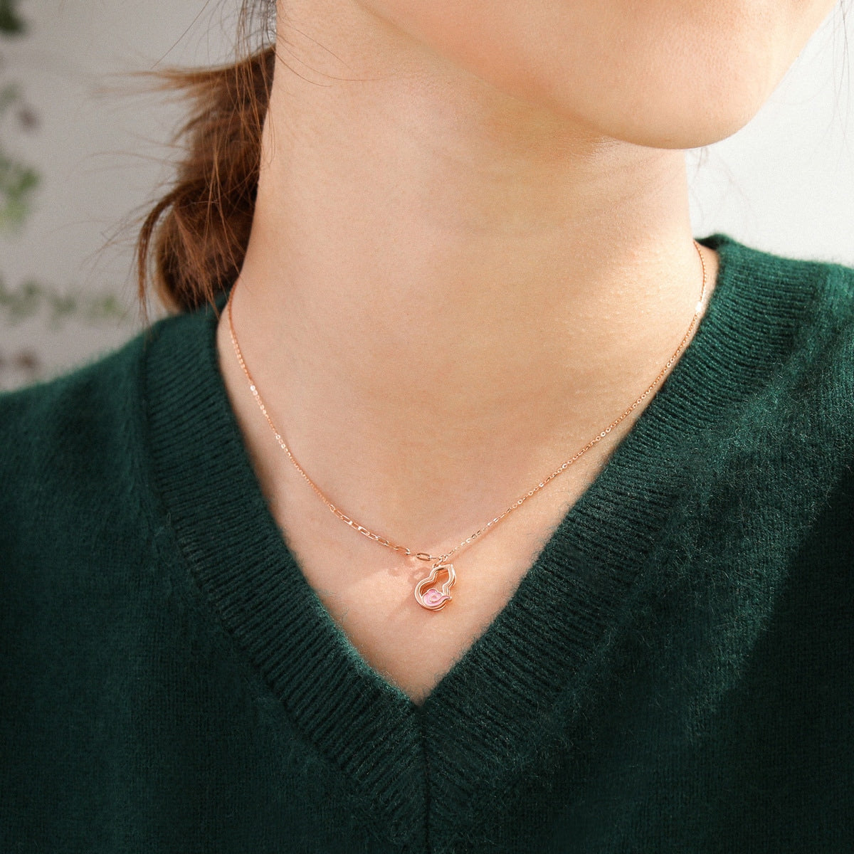 18K Rose Gold Necklace