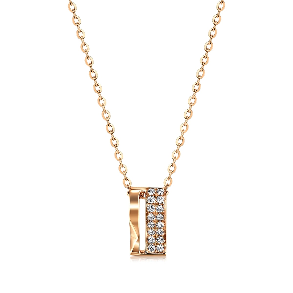 Timeless' 18K Rose Gold Diamond Pendant