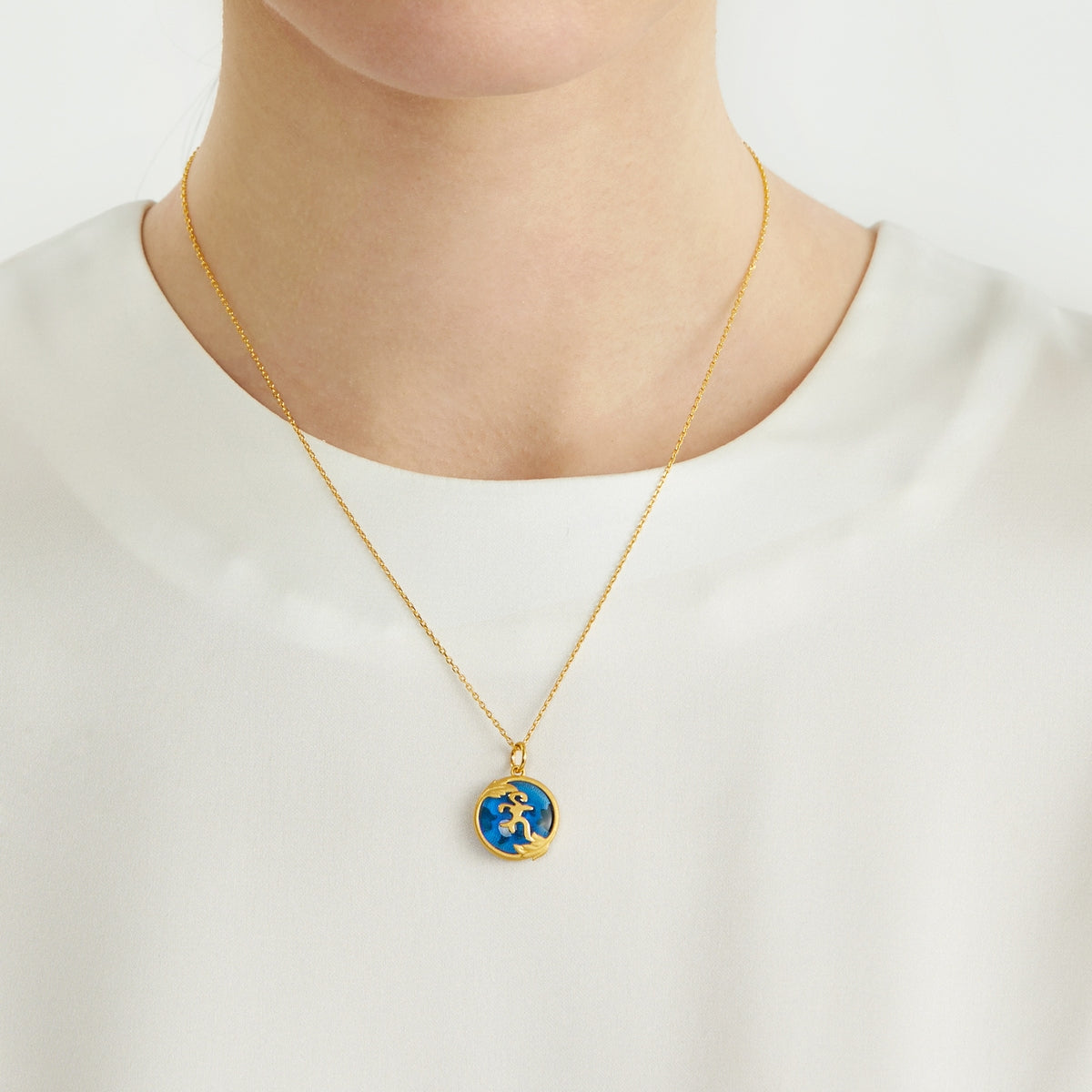 Fate with Buddha' 999.9 Gold Pendant