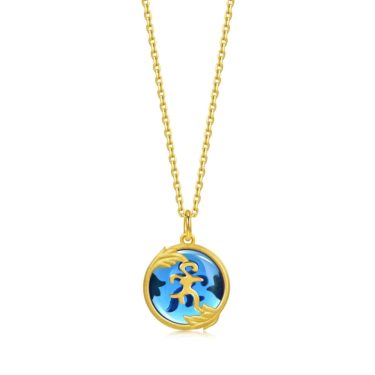 Fate with Buddha' 999.9 Gold Pendant