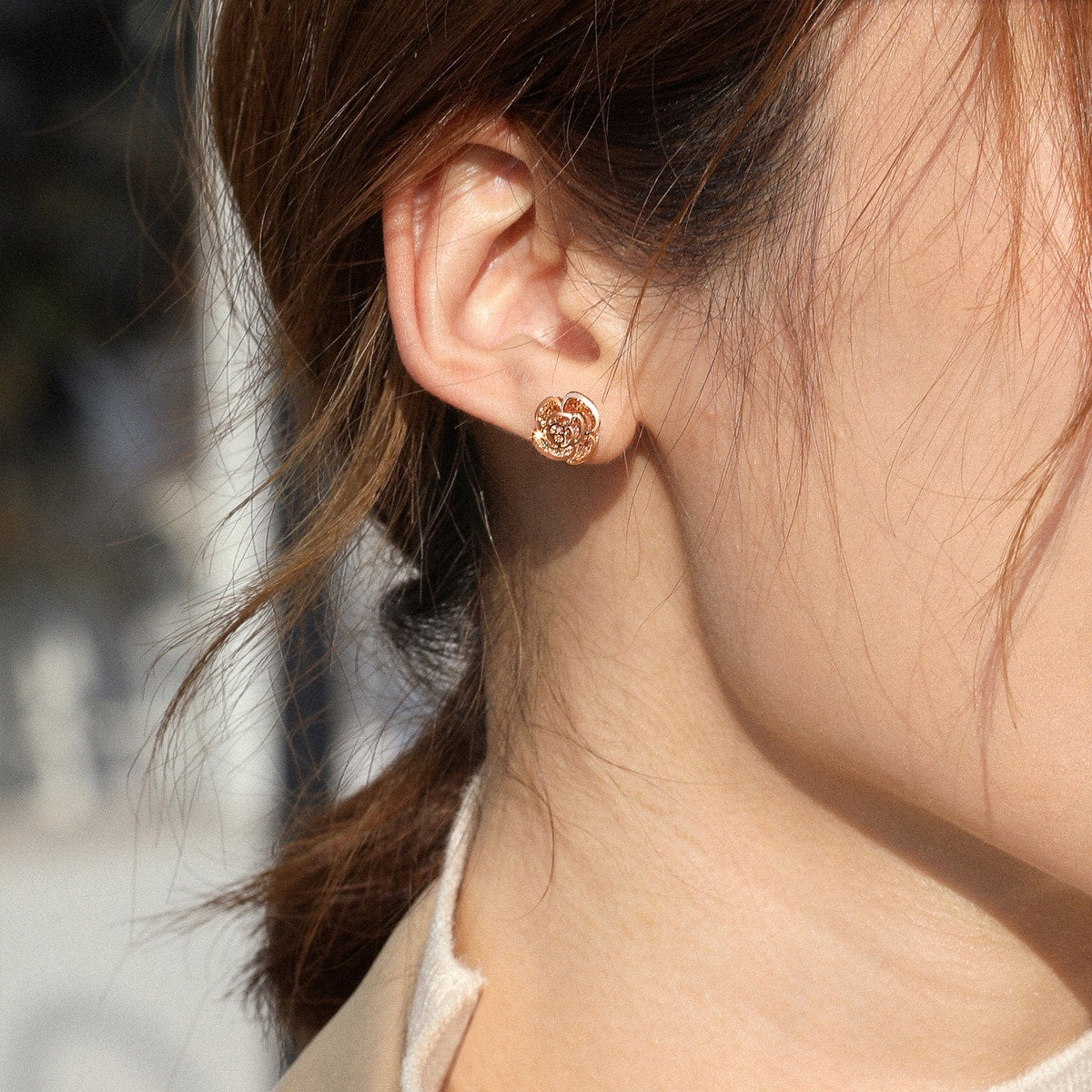 18K Rose Gold Earrings