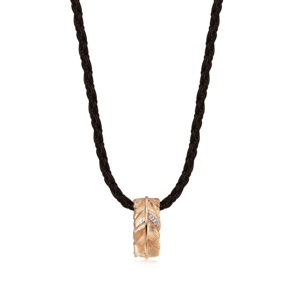 18K Rose Gold Diamond Necklace