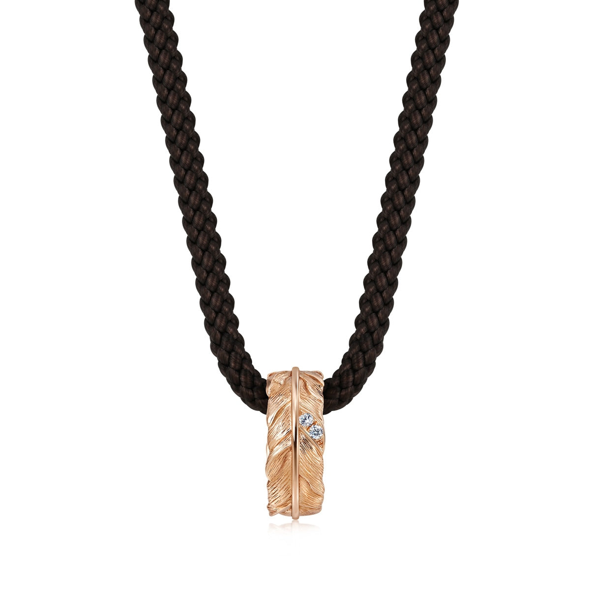 18K Rose Gold Diamond Necklace