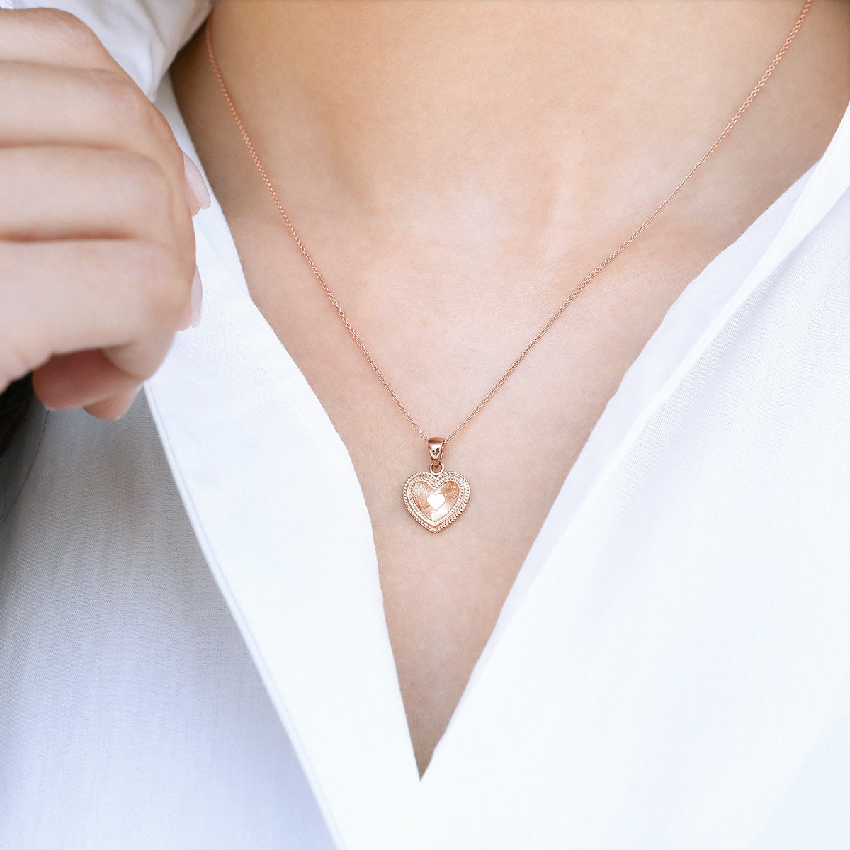 18K Rose Gold Pendant