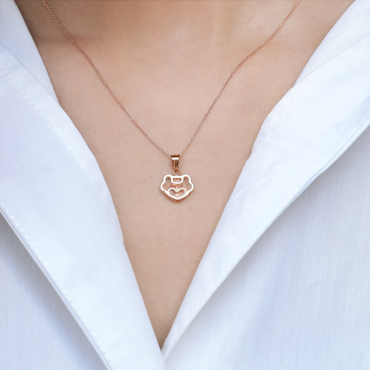 18K Rose Gold Pendant