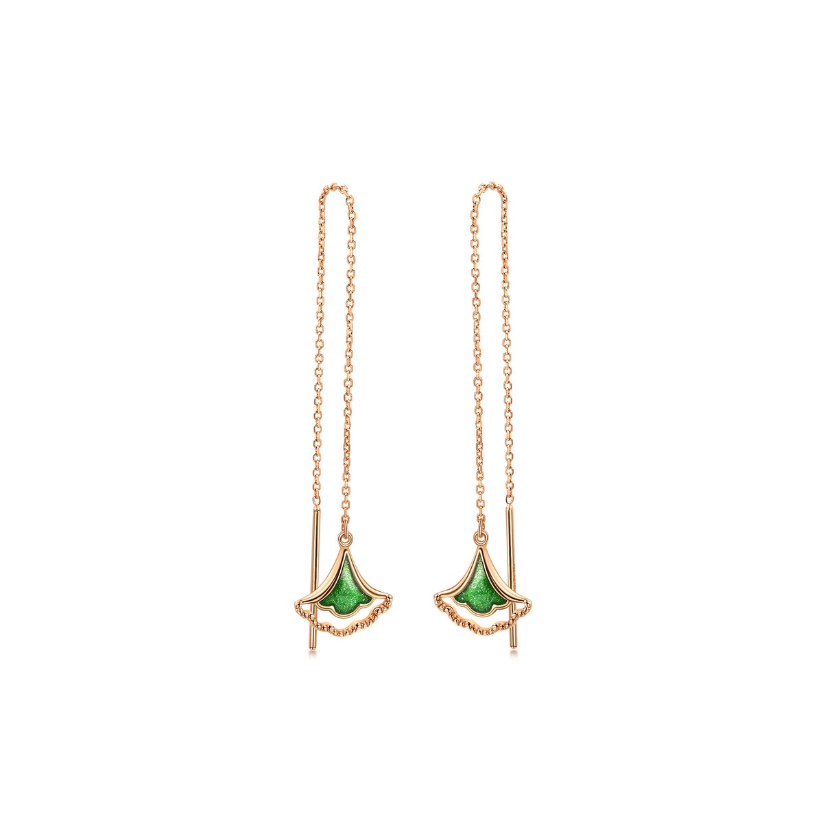 Minty Collection 18K Rose Gold Earrings