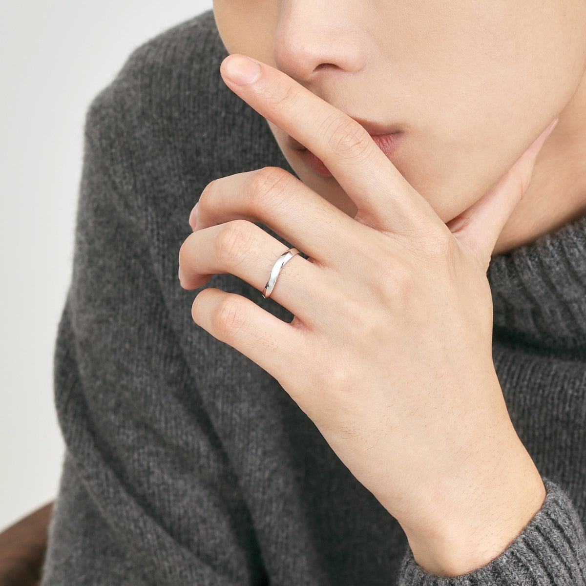 Starry' 950 Platinum Ring