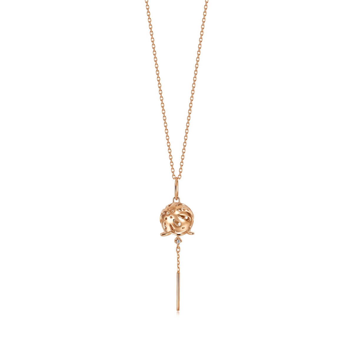 Ryokou' 18K Rose Gold Diamond Necklace