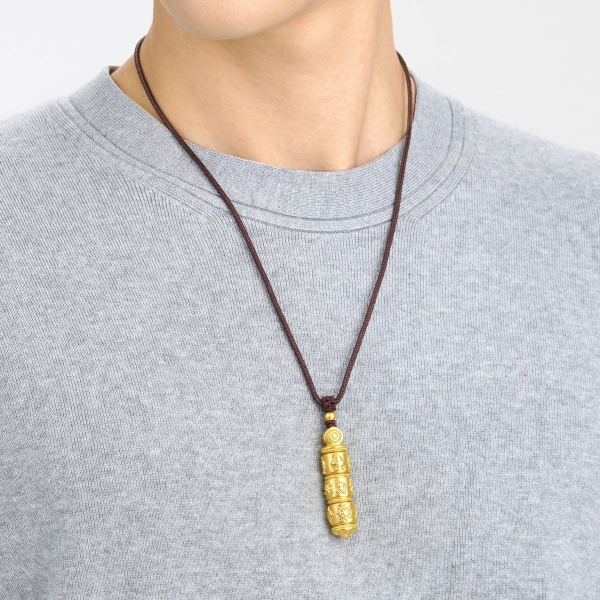 Om Mani Padme Hum' 999 Gold Necklace