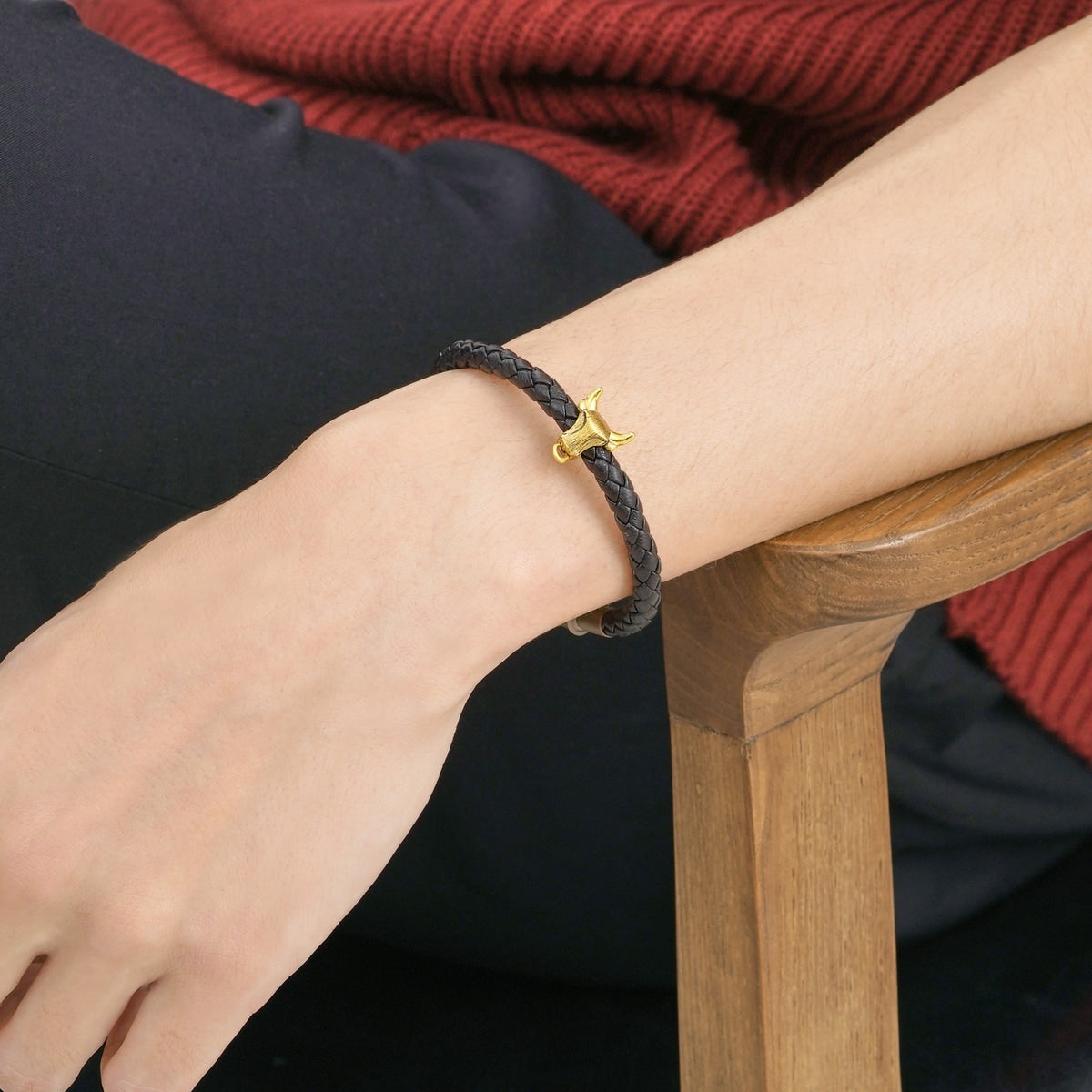 Noir' 999 Gold OX Charm