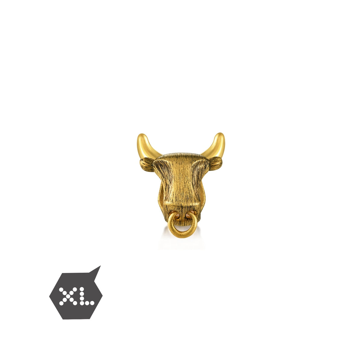 Noir' 999 Gold OX Charm