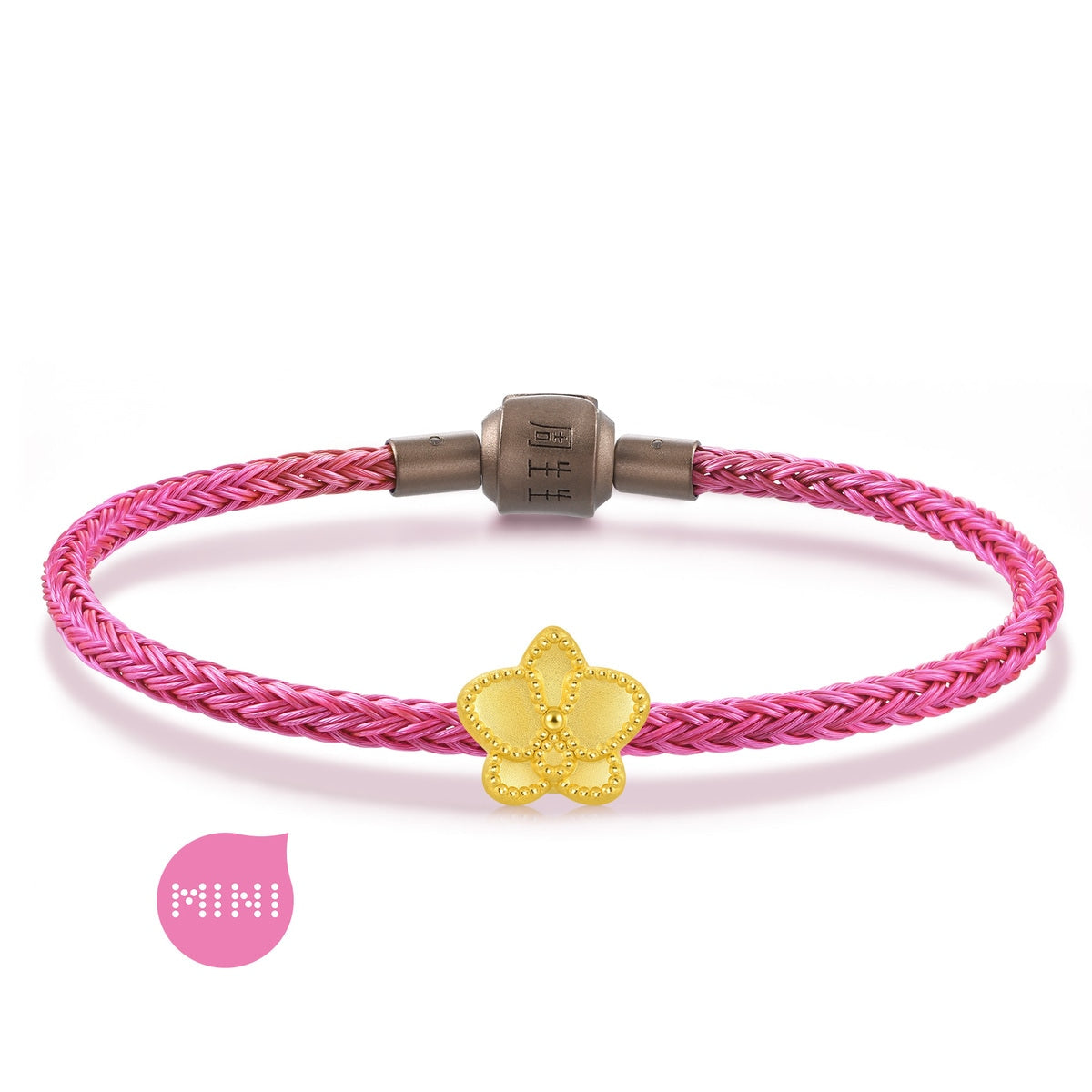 Wonderland' 999 Gold Moth Orchids Charm