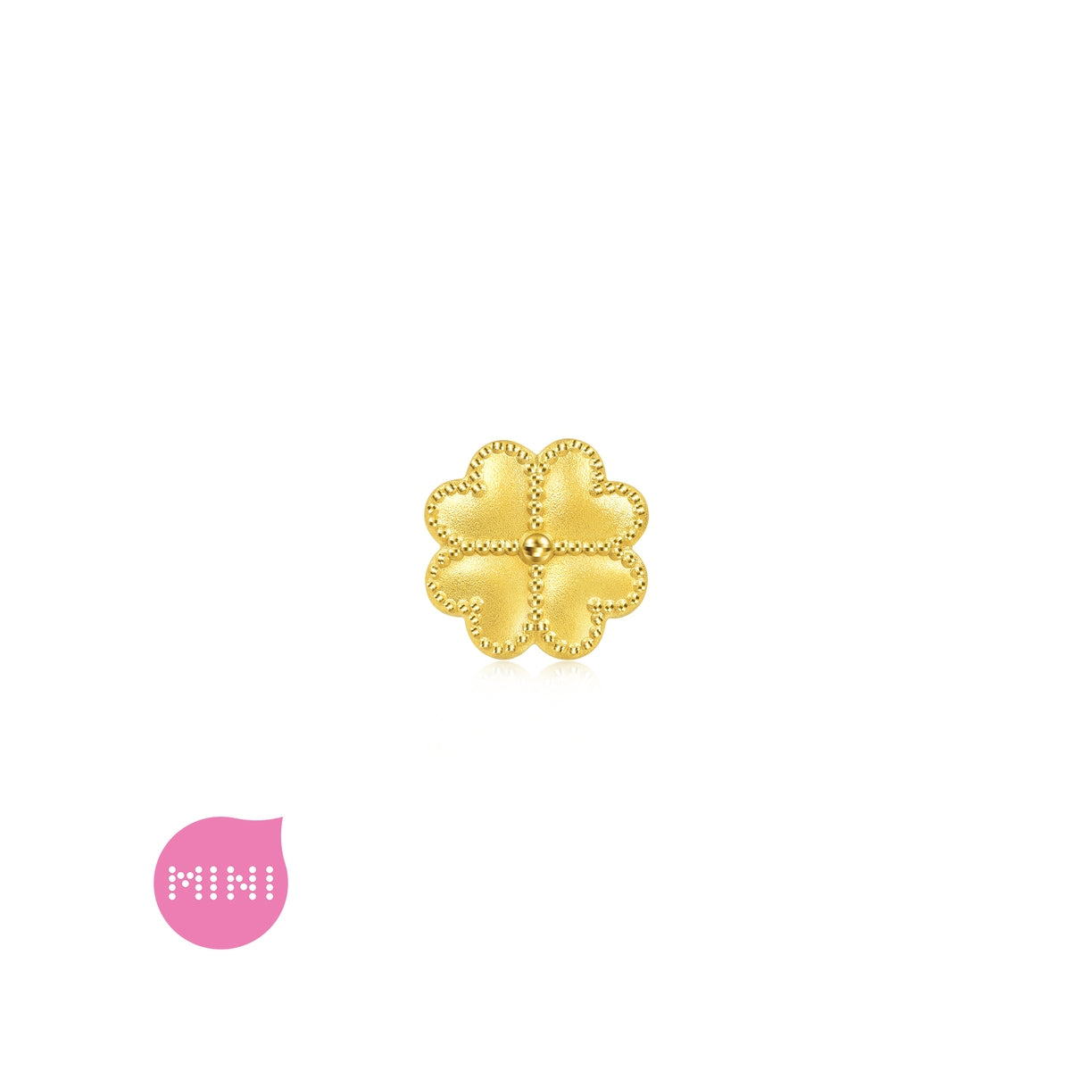 Wonderland' 999 Gold Four-Leaf Clover Charm