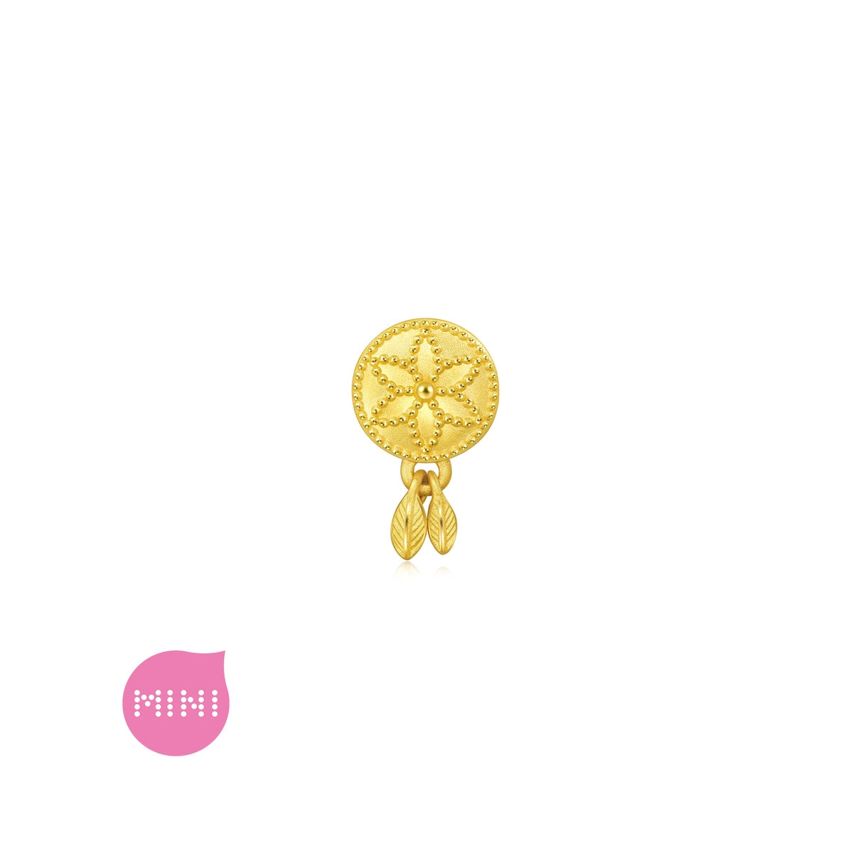 Fate & Myth' 999 Gold Dream Catcher Charm